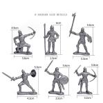 Enajucy 28pcs/Set Medieval Knights Toy Soldier - Army Figures Miniature Playset with Cavalry, Horses and Soldiers (Knights and Horse Set)