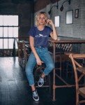 Horse Lover T-Shirt Women Western Shirts Horse Gifts for Girls Western Graphic Tees Casual Short Sleeve Tops Blue