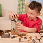 Terra by Battat – 60 Pcs Wild Horses Tube – Miniature Horse Toys – Plastic Animal Toys – Mini Animal Figurines for Kids and Toddlers 3 Year Old or More