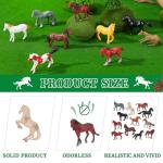 Jenaai 24 Pcs Horse Advent Calendar 2025 Christmas Countdown Calendar Holiday Collection 24 Days with Realistic Horse Figurines Farm Animal Xmas Gift and Surprise for Horses Lover