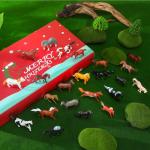 Jenaai 24 Pcs Horse Advent Calendar 2025 Christmas Countdown Calendar Holiday Collection 24 Days with Realistic Horse Figurines Farm Animal Xmas Gift and Surprise for Horses Lover