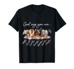 Horse Cute Farm Animal Horse Lovers Apparel God Says You Are Religious Inspirational Horse Lover Black Crew Neck T-Shirt
