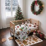 Western Cowboy Christmas Blanket, Cactus Santa Claus Ride Horse Print Ultra-Soft Micro Fleece Blanket - Western Winter Xmas Comfort and Warmth Fuzzy Blanket for Couch Living Room Decor，30"X40"