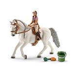 Schleich Horse Club - 7 PC Rider and Horse Toy Playset with Accessories - Realistic Rider and Lipizzaner Mare Figurine - Fun Toys for Girls and Boys - Collectible Figures for Kids Ages 5+ - 41433