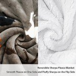 Catalonia Horse Print Sherpa Fleece Throw Blanket, Soft Mink Plush Couch Blanket, Fuzzy Fluffy Comfy Warm Throws, Gift for Her, Horse Gifts for Women, 50x60 inches