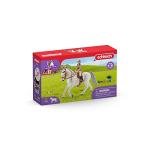 Schleich Horse Club - 7 PC Rider and Horse Toy Playset with Accessories - Realistic Rider and Lipizzaner Mare Figurine - Fun Toys for Girls and Boys - Collectible Figures for Kids Ages 5+ - 41433