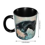 Yamegoun Horse Coffee Mug 11oz Ceramic Tea Cup Kitchen Decor Microwave Safe for Office and Home Novelty Christmas Gifts for Men Women