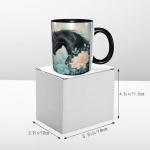 Yamegoun Horse Coffee Mug 11oz Ceramic Tea Cup Kitchen Decor Microwave Safe for Office and Home Novelty Christmas Gifts for Men Women