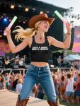 Women Cowboy Crop Tank Top: Cowgirl Tank Country Concert Tops Rodeo Country Music Shirts Vintage Western Crop Top Black