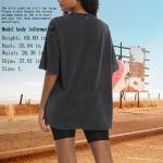 Cayxatiu Western Shirts for Women Vintage Cowgirl Shirt Oversized Rodeo Cowboy Graphic Tees Country Concert Short Sleeve Tops(Black,M)