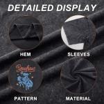 Cayxatiu Western Shirts for Women Vintage Cowgirl Shirt Oversized Rodeo Cowboy Graphic Tees Country Concert Short Sleeve Tops(Black,M)