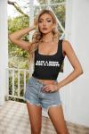 Women Cowboy Crop Tank Top: Cowgirl Tank Country Concert Tops Rodeo Country Music Shirts Vintage Western Crop Top Black