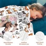 Fihevur Horse Blanket for Girls, Horse Lovers Gift for Girls, Just A Girl Who Loves Horses Blanket for Couch Bed Room Decor 40"x 50"