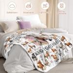 Fihevur Horse Blanket for Girls, Horse Lovers Gift for Girls, Just A Girl Who Loves Horses Blanket for Couch Bed Room Decor 40"x 50"