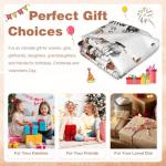 Fihevur Horse Blanket for Girls, Horse Lovers Gift for Girls, Just A Girl Who Loves Horses Blanket for Couch Bed Room Decor 40"x 50"