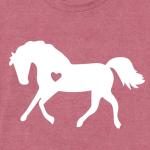 sallrue Horse Shirts for Women Horse Riding Tshirts Equestrian Shirt Animal Lover Tee Tops Pink