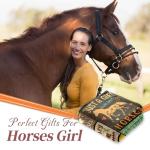standhustle Horse Blanket Horses Gifts for Girls Women Just A Girl Who Loves Horse 50" X 60" Throw Blanket Christmas Birthday Present for Girls