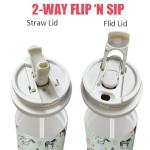 Xchearser 18oz Cute Horse Coffee Mug Travel Cups with Lid and Flip Straw, Stainless Steel Insulated Tumbler Water Bottle with Strap, Gifts for Women Animal Lovers