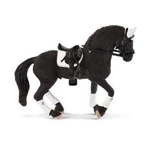 Schleich Horse Club 4-Piece Tournament Riding Stallion Playset - Realistic Stallion Horse Tournament Figurine with Accessories, Gift for Boys, and Girls, Ages 5 and up