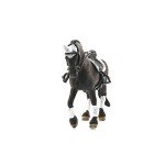Schleich Horse Club 4-Piece Tournament Riding Stallion Playset - Realistic Stallion Horse Tournament Figurine with Accessories, Gift for Boys, and Girls, Ages 5 and up