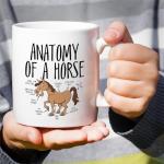 Retreez Funny Horse Lover Mug - Anatomy of a Horse Mug - 11 Oz Ceramic Coffee or Tea Cup - Hilarious Gift for Equestrians, Horse Riders - Birthday, Appreciation Gift for Cowboy, Cowgirl, Horse Owners