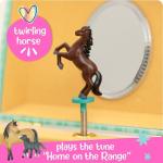 Giggle & Honey Musical Horse Kids Jewelry Box - Girls Jewelry Box with Mirror, Horse Toys for Girls Age 4-6