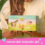 Giggle & Honey Musical Horse Kids Jewelry Box - Girls Jewelry Box with Mirror, Horse Toys for Girls Age 4-6