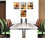 ZHAXFA Wild Horses Posters Modern Animal Picture Canvas Painting Room Decoration,Set of 4 Horse Wall Art Print for Living Room Home Decor(8 x10 Inch Unframed) Horse Wall Decor