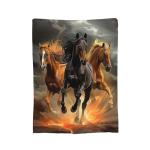 Horse Blanket Horse Throw Blanket Super Soft Plush Flannel Fleece Bedding Gifts for Boys Girls Men Women Lovers Adults Stuff for Couch Sofa Bed Room Decor 40"X50"