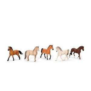 Schleich Horse Club - 5PC Horse Figurine Playset - Realistic Horses for Girls and Boys - Equestrian Toy Set for Kids Ages 5+ | 77725