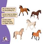 Schleich Horse Club - 5PC Horse Figurine Playset - Realistic Horses for Girls and Boys - Equestrian Toy Set for Kids Ages 5+ | 77725