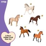 Schleich Horse Club - 5PC Horse Figurine Playset - Realistic Horses for Girls and Boys - Equestrian Toy Set for Kids Ages 5+ | 77725