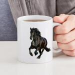 CafePress Black Stallion Horse Mug 11 oz (325 ml) Ceramic Coffee Mug