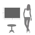 Large Framed Wooden Horse Painting: Hand Painted Heavy Texture Wild Horse Artwork for Bedroom (24x36)