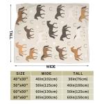 Horse Throw Blanket Horse Gifts for Women Girls Western Horses Cozy Fleece Fuzzy Soft Flannel Plush Animal Lover Warm Bedding Stuff for Kids Adults 40 x 50 Inch