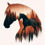 Horses Diamond Art Kits for Adults, 5D Horses Diamond Painting Kits for Beginner, DIY Animal Gem Art Dots for Adults, Perfect for Home Wall Decor 14x14 Inch