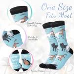 Umigy 2 Pcs Horse Gifts Novelty Socks & 20 oz Skinny Water Tumbler with Lids Straw and Straw Brushes Stuff for Women Lovers Birthday Horse Racing Festival Gifts