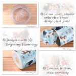 Umigy 2 Pcs Horse Gifts Novelty Socks & 20 oz Skinny Water Tumbler with Lids Straw and Straw Brushes Stuff for Women Lovers Birthday Horse Racing Festival Gifts