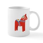 CafePress Swedish Dala Horse Mugs 11 oz (325 ml) Ceramic Coffee Mug