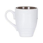 Dean Crouser Running Horse Watercolor Brown 16 Ounce Glossy Stoneware Mug With Handle