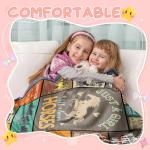 AICLIV Horse Gifts for Girls Women, Horse Lover Gifts for Girls, Gifts for Horse Lover, Just A Girl Who Love Horse Blanket for Girls Kids, Horse Gifts for Christmas Birthday, Horse Blanket 50" X 40"