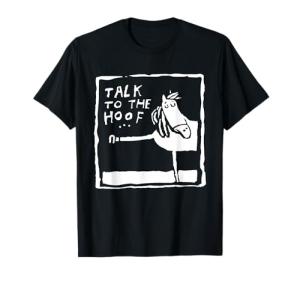 Funny Womens Funny Talk to The Hoof Horseback Riding T-Shirt
