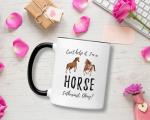 Casitika Horse Mug. 11 Oz Cute Horses Novelty Coffee Mugs. Farm & Cowboys Themed Gifts. Can't Help Animal Enthusiast Cool Cup. Gift Idea For Riding Men And Women. (Horses)