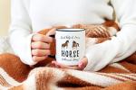 Casitika Horse Mug. 11 Oz Cute Horses Novelty Coffee Mugs. Farm & Cowboys Themed Gifts. Can't Help Animal Enthusiast Cool Cup. Gift Idea For Riding Men And Women. (Horses)