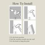 AtterrirArt Framed Vintage Horse Wall Art, 12x16 Inches, Farmhouse Animal Canvas Print, Rural Landscape Wall Decor Aesthetic, Retro Natural Wall Art For Bedroom, Living Room, Ready to Hang