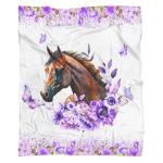 Jiaazerd Horse Blanket for Women -Throw Blanket for Couch Bed Sofa 50x60 inches