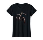 Horse Kiss Horse Motif Girl Kisses Horse Silhouette Horse T-Shirt