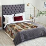 Retro Horse Flannel Throw Blanket Soft Cozy Blanket for Living Room Couch Sofa Bed 50 x 60 Inches