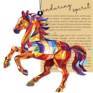 Horse Gifts for Women, Acrylic Horses Suncatcher Ornament, Friendship Gifts for Women, for Horse Lovers, Elephant Lovers, Christmas Ornament 2025, White Elephant Gift (Horse)