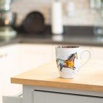 Dean Crouser Running Horse Watercolor Brown 16 Ounce Glossy Stoneware Mug With Handle